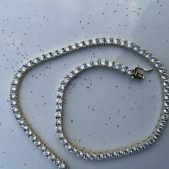 100% Authentic Shop GLD - Tennis Chain (18in) (18k Yellow Gold) - Picture 2 of 5